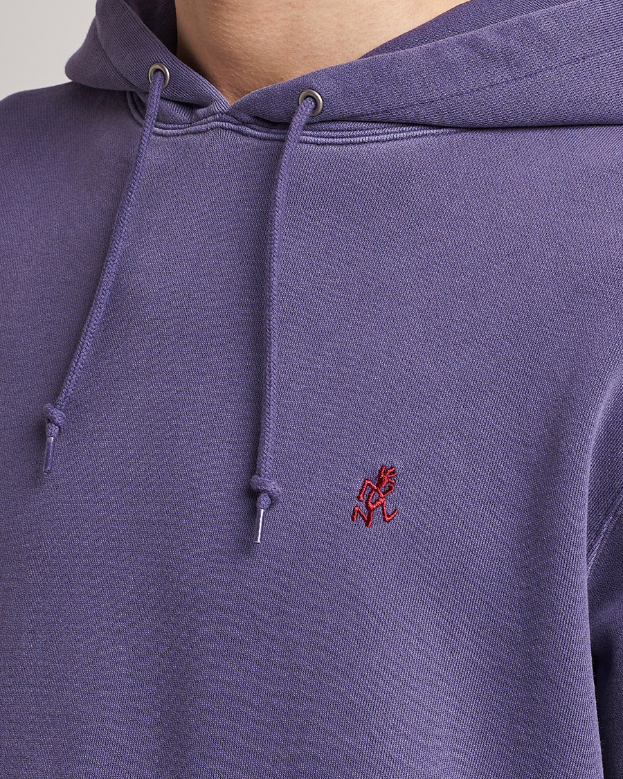 Men | Sweaters & Knitwear | Gramicci | One Point Hooded Sweatshirt Purple Pigment