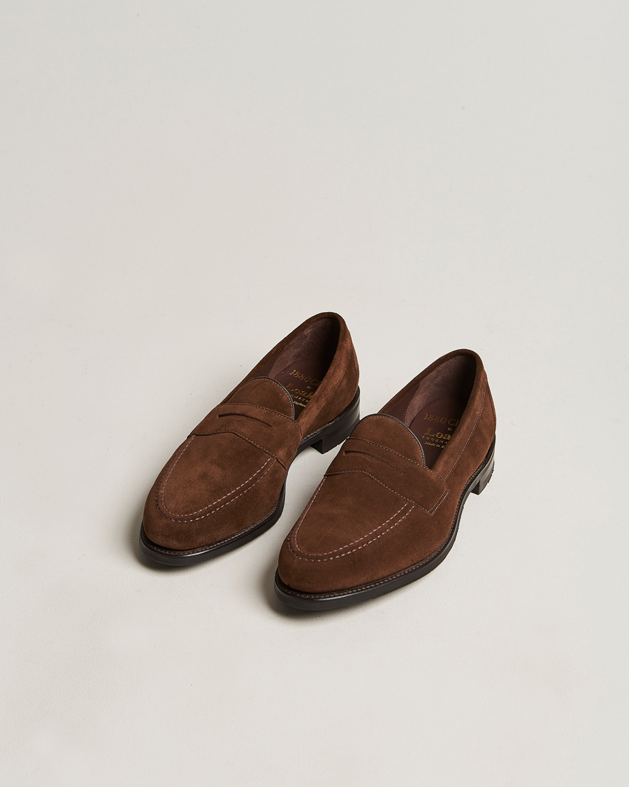 Men | Handmade Shoes | Loake 1880 | Grant Shadow Sole Brown Suede