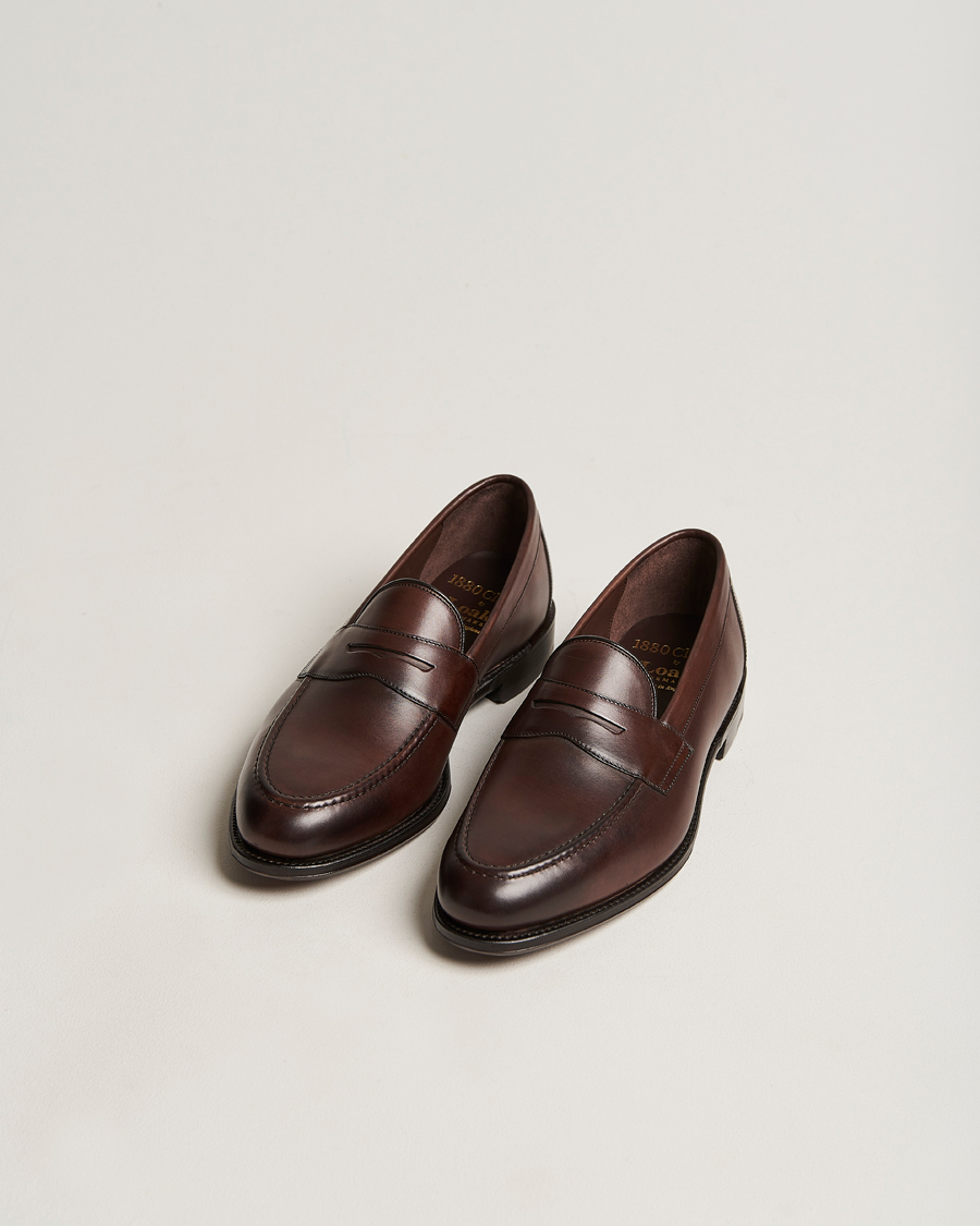 Men | Shoes | Loake 1880 | Hornbeam Eco Penny Loafer Walnut