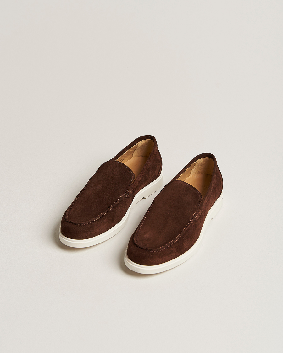 Men | Loafers | Loake 1880 | Tuscany Suede Loafer Chocolate