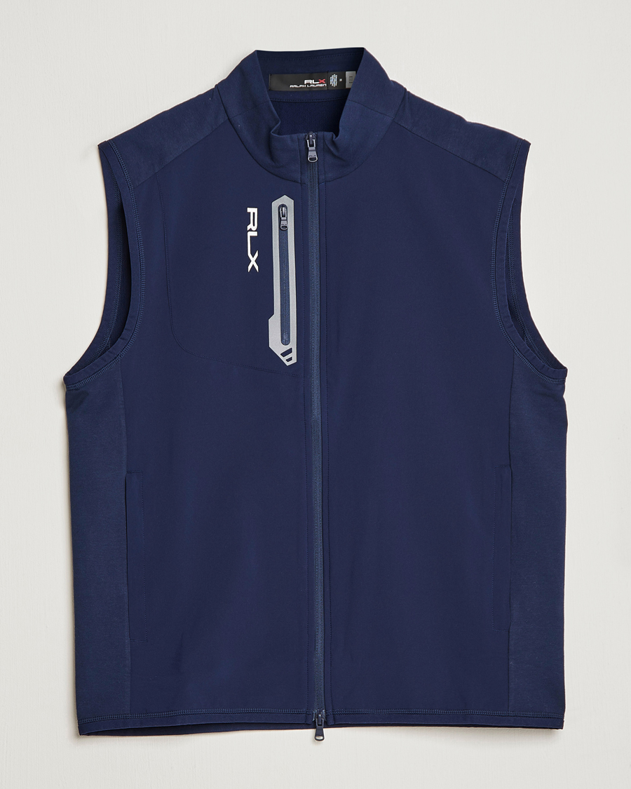 Men | Sweaters & Knitwear | RLX Ralph Lauren | Tech Terry Vest Refined Navy