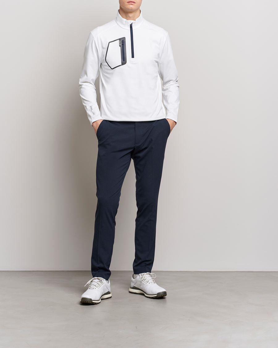 Men | Sweaters & Knitwear | RLX Ralph Lauren | Jersey Half Zip Ceramic White