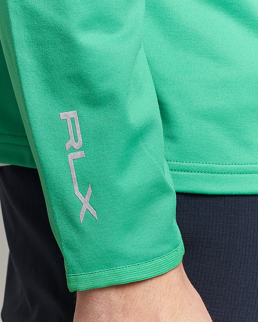 Men | Sweaters & Knitwear | RLX Ralph Lauren | Luxury Jersey Half Zip Vineyard Green