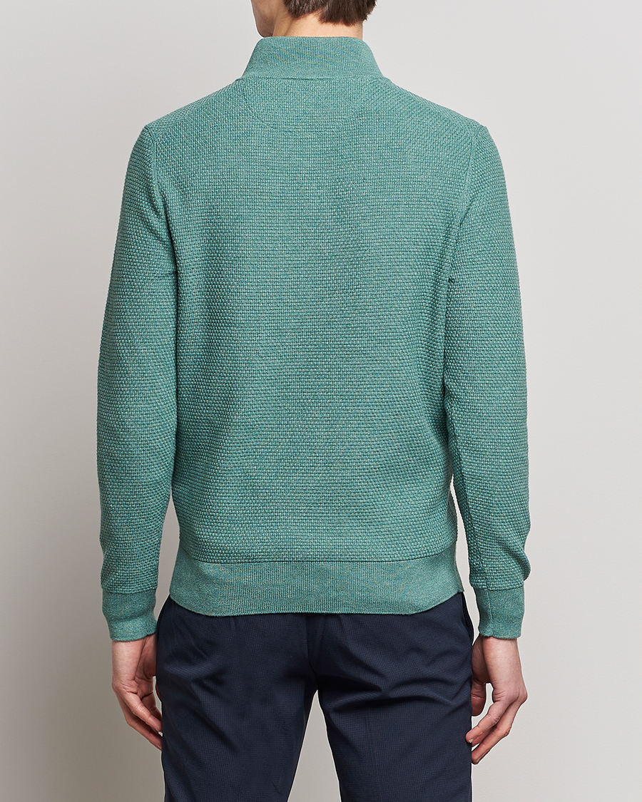 Men | Sweaters & Knitwear | Polo Ralph Lauren Golf | Cotton Jersey Half Zip Green Heather