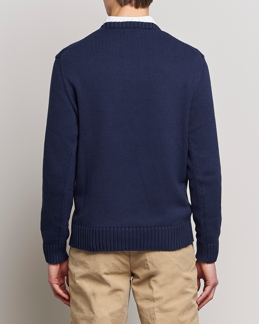 Men | Sweaters & Knitwear | Polo Ralph Lauren Golf | Cotton Bear Knitted Sweater Refined Navy