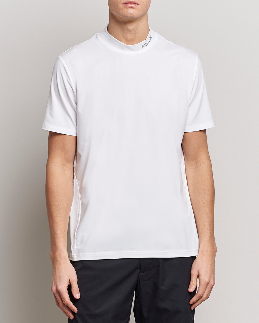 Men | Golf | RLX Ralph Lauren | Airflow Performance Mock Neck T-Shirt White