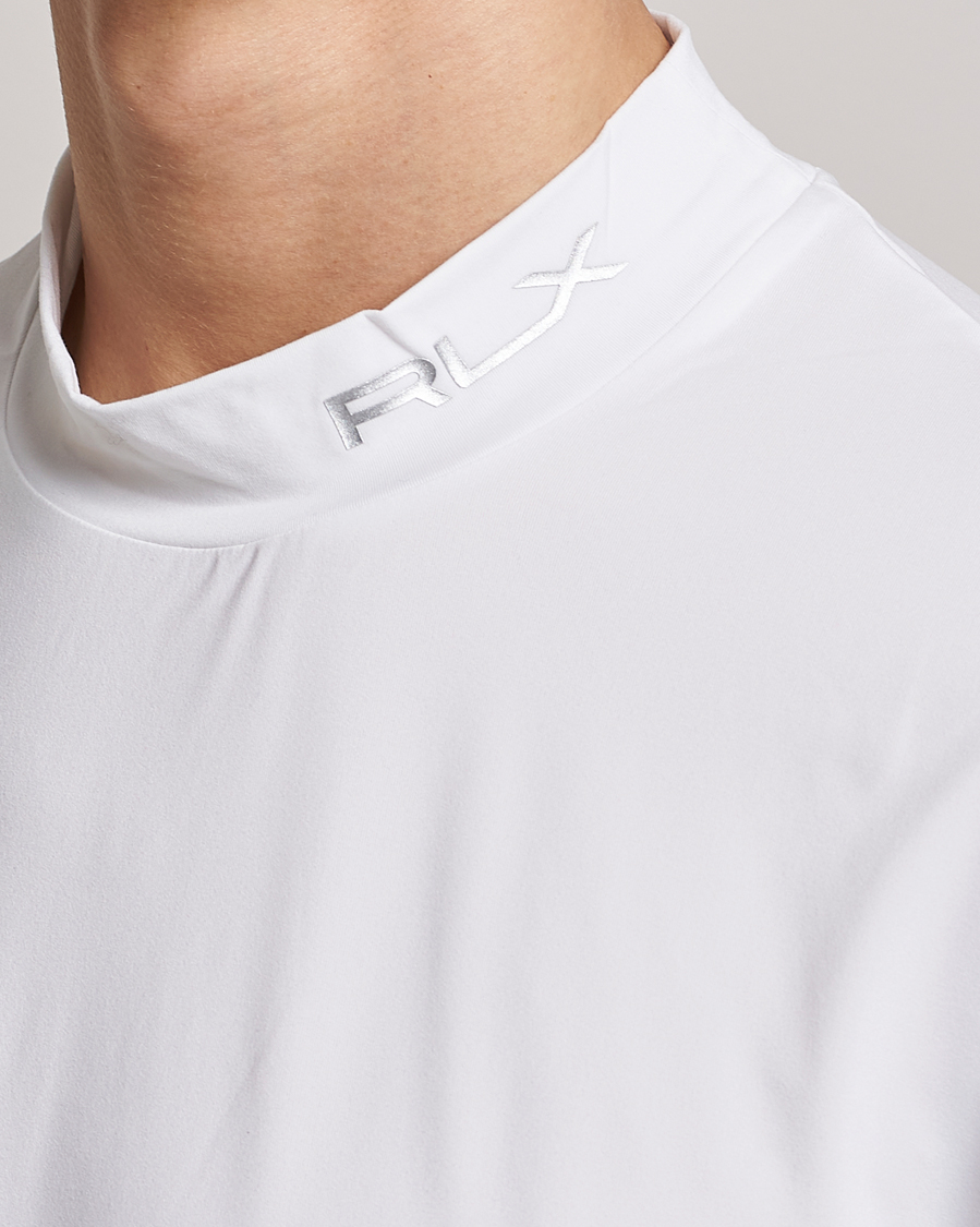 Men | T-Shirts | RLX Ralph Lauren | Airflow Performance Mock Neck T-Shirt White