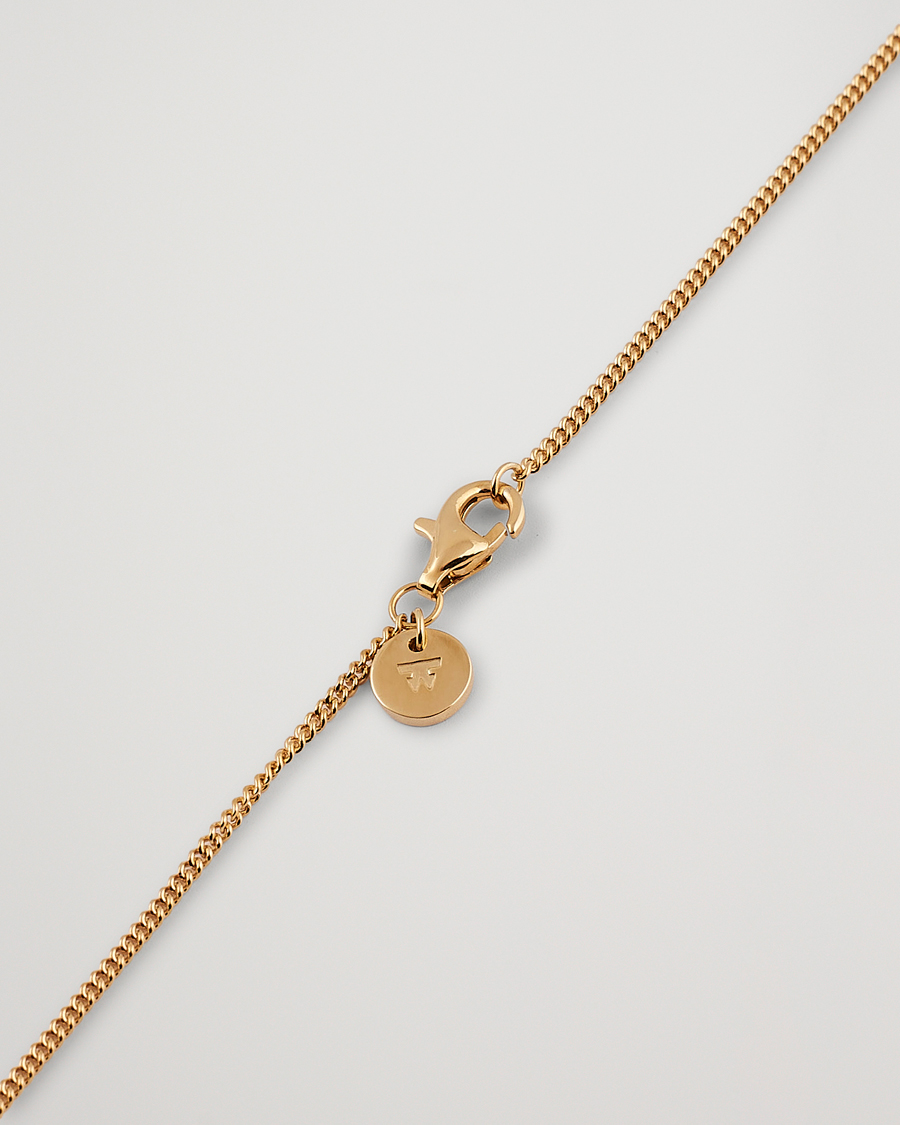 Men | Tom Wood Mini Cushion Pendant Necklace Gold | Tom Wood | Mini Cushion Pendant Necklace Gold