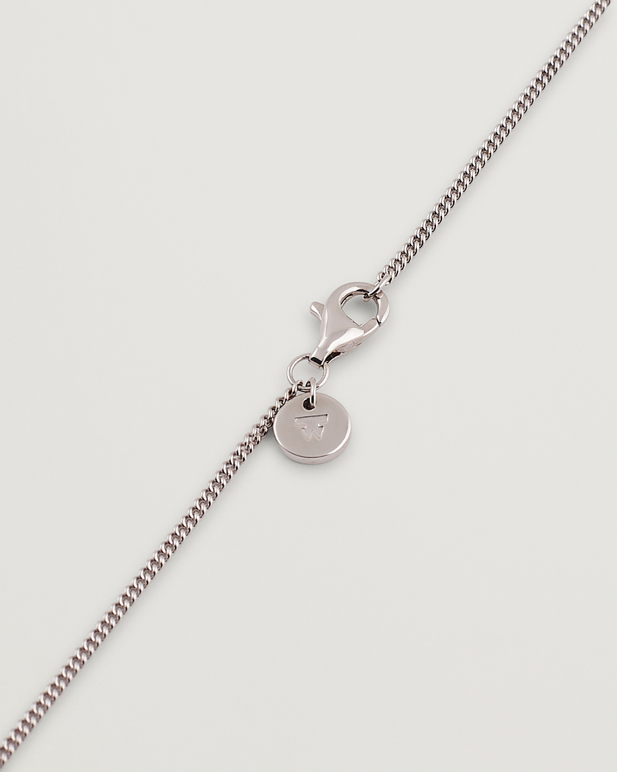 Men | Tom Wood Mini Cushion Pendant Necklace Silver | Tom Wood | Mini Cushion Pendant Necklace Silver