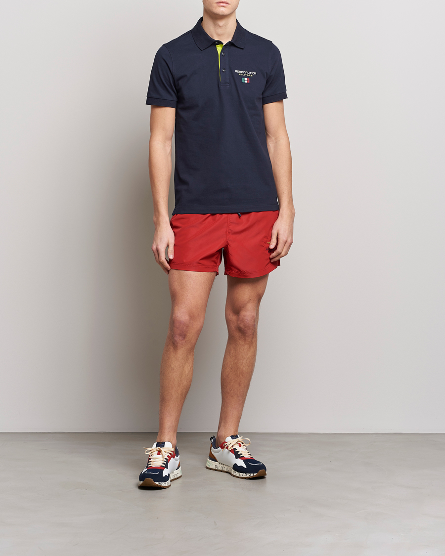 Men | Swimwear | Aeronautica Militare | Costume Swim Shorts Red