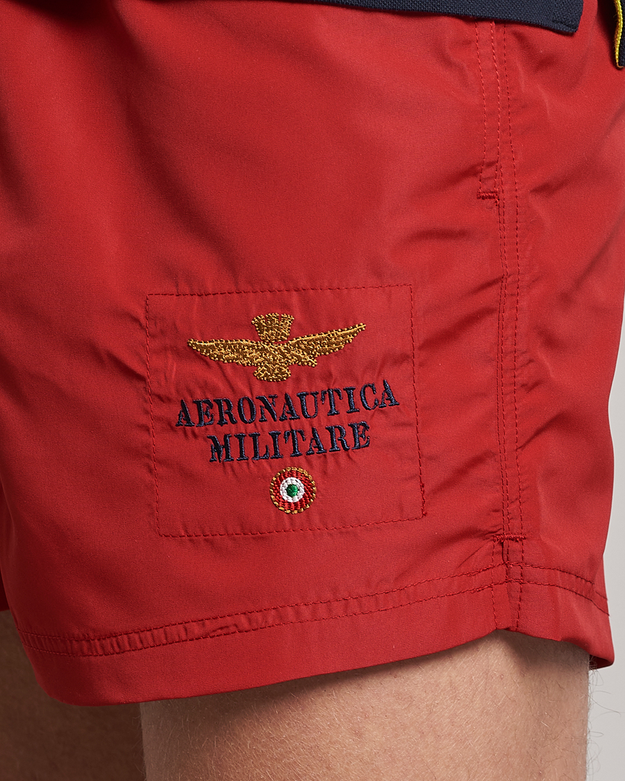 Men | Swimwear | Aeronautica Militare | Costume Swim Shorts Red