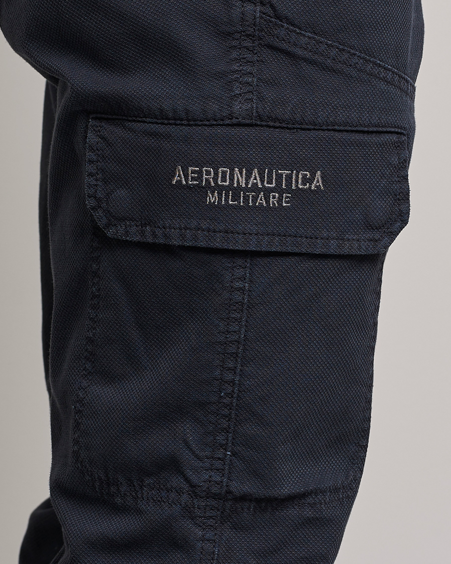 Men | Trousers | Aeronautica Militare | Stretch Cotton Pocket Pants Navy