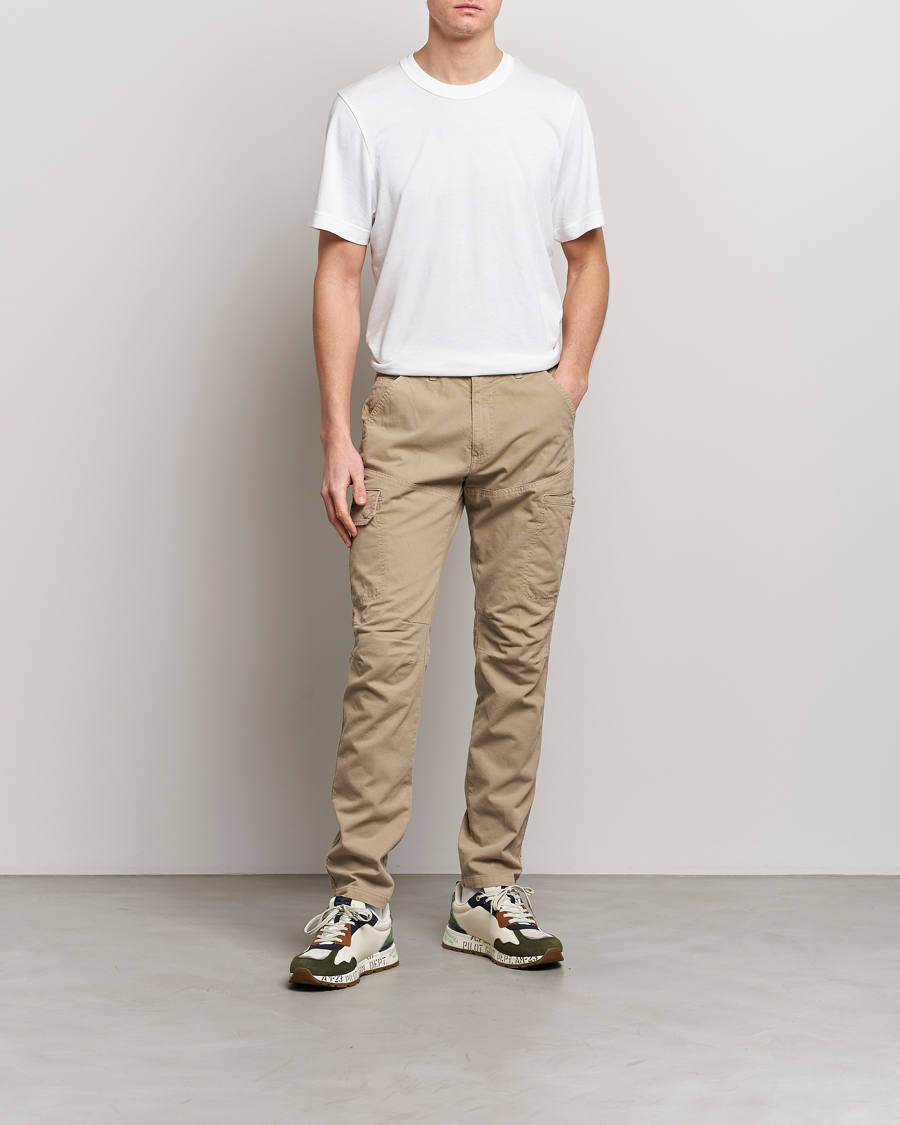 Men | Trousers | Aeronautica Militare | Stretch Cotton Pocket Pants Sand