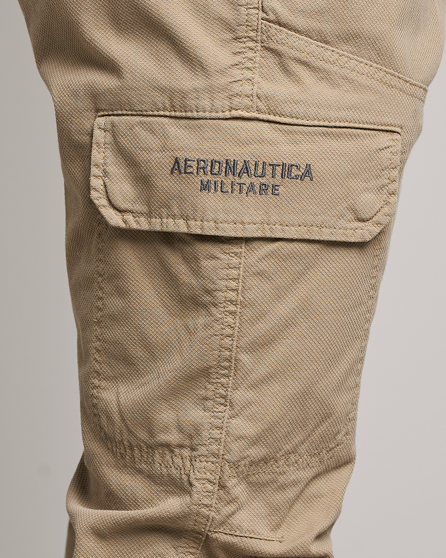 Men | Trousers | Aeronautica Militare | Stretch Cotton Pocket Pants Sand