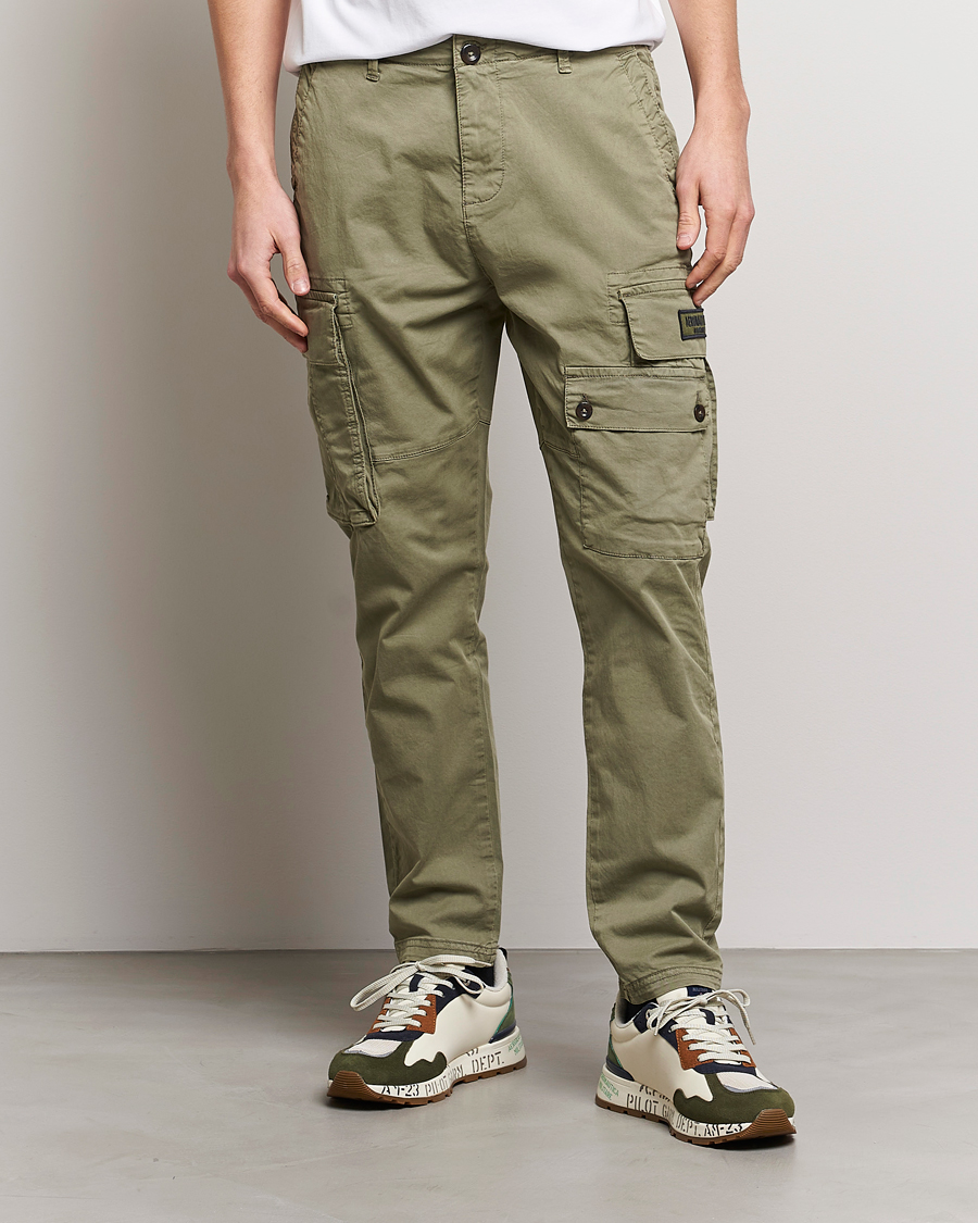 Men | Trousers | Aeronautica Militare | Soft Twill Pocket Pants Sage