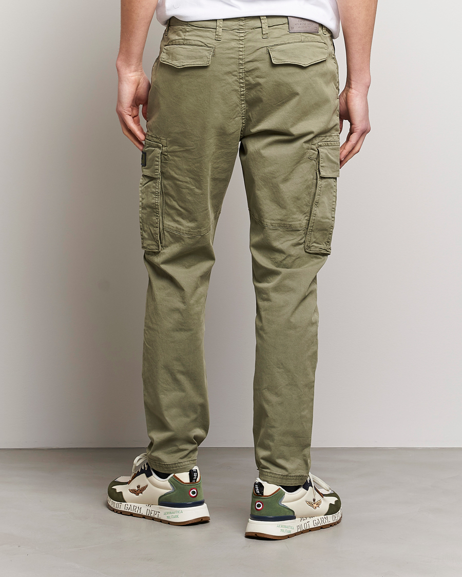 Men | Trousers | Aeronautica Militare | Soft Twill Pocket Pants Sage