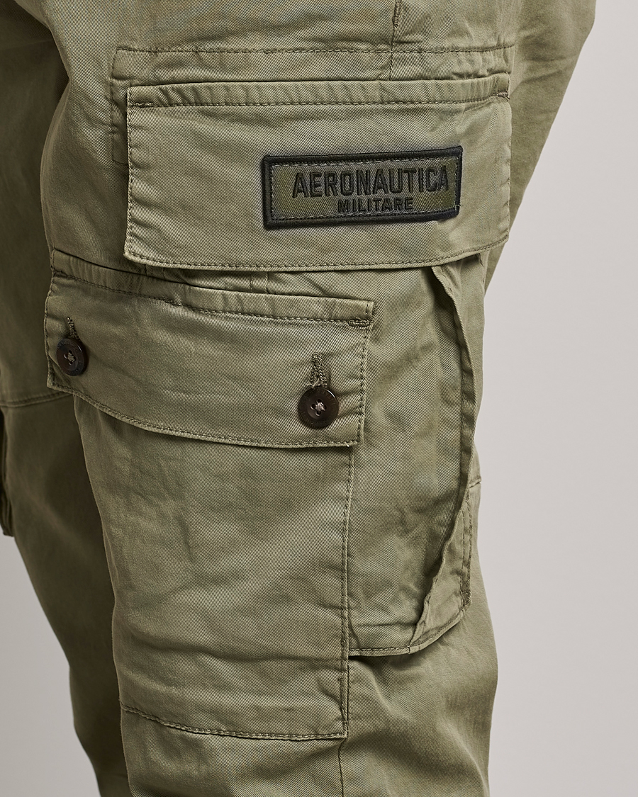 Men | Trousers | Aeronautica Militare | Soft Twill Pocket Pants Sage