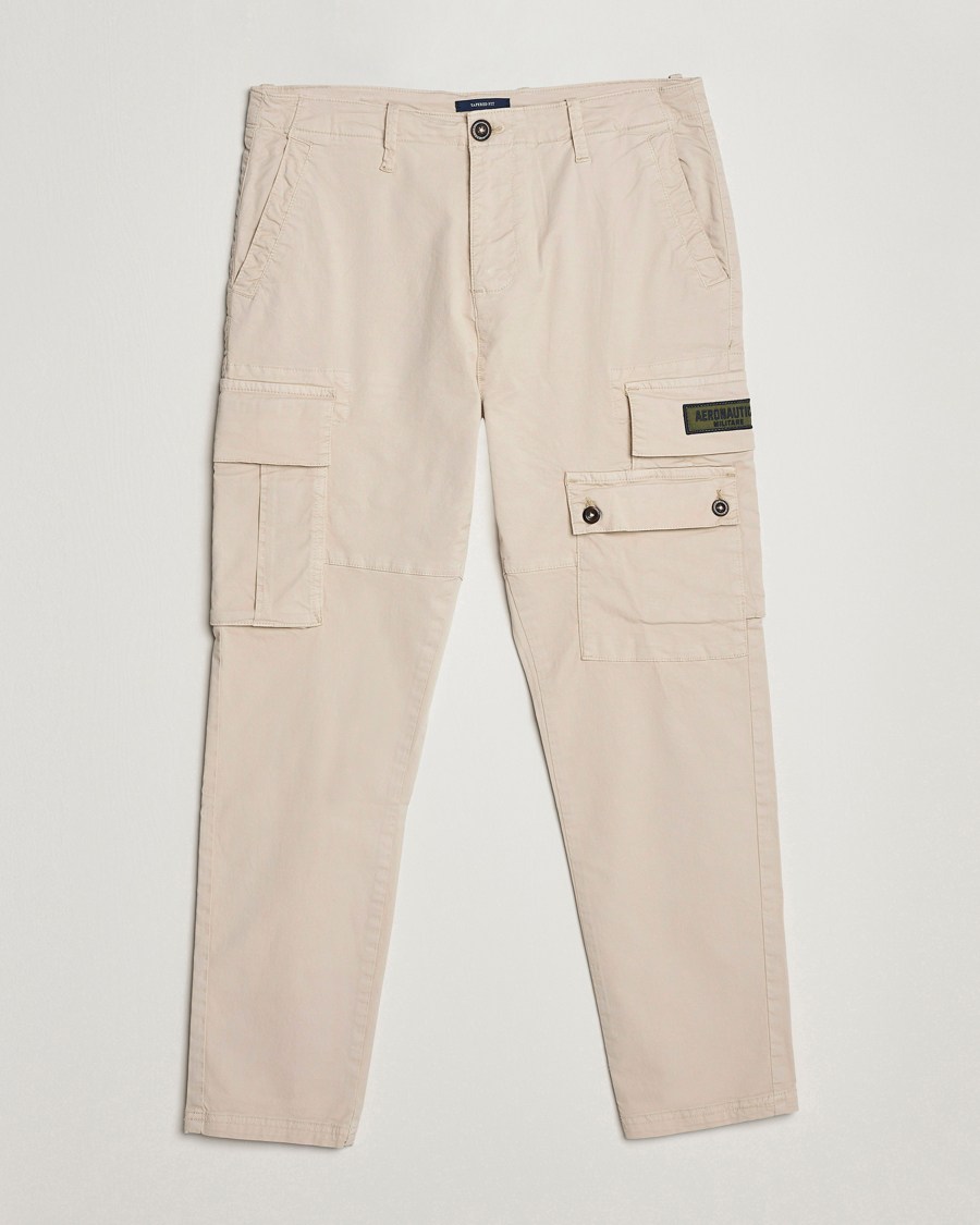 Men | Trousers | Aeronautica Militare | Soft Twill Pocket Pants Plaster