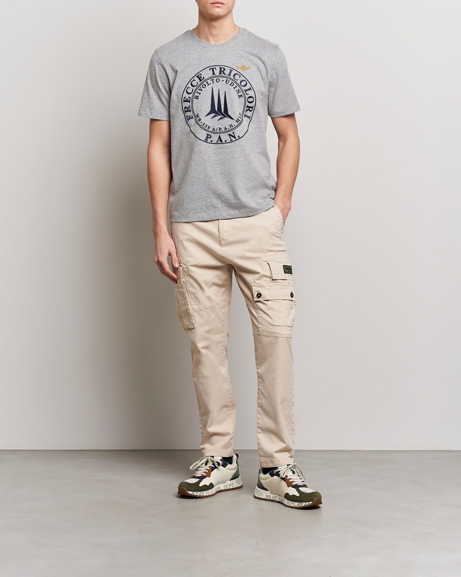 Men | Trousers | Aeronautica Militare | Soft Twill Pocket Pants Plaster
