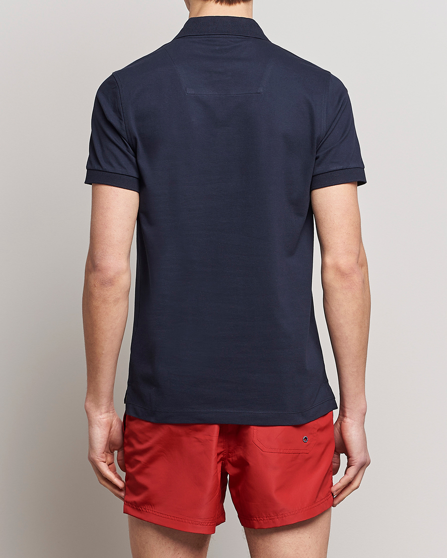 Men | Polo Shirts | Aeronautica Militare | Stretch Cotton Polo Navy Blue