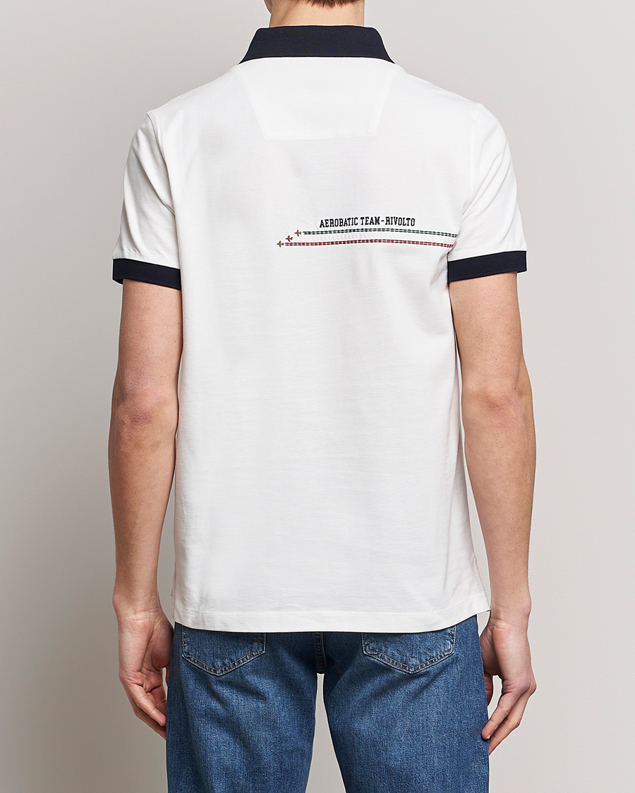Men | Polo Shirts | Aeronautica Militare | Contrast Collar Polo Off White
