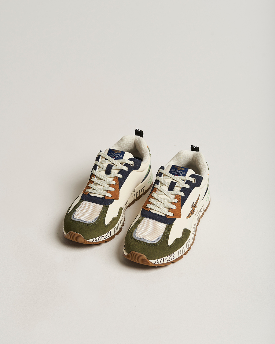 Men | Shoes | Aeronautica Militare | Running Sneakers Light Green