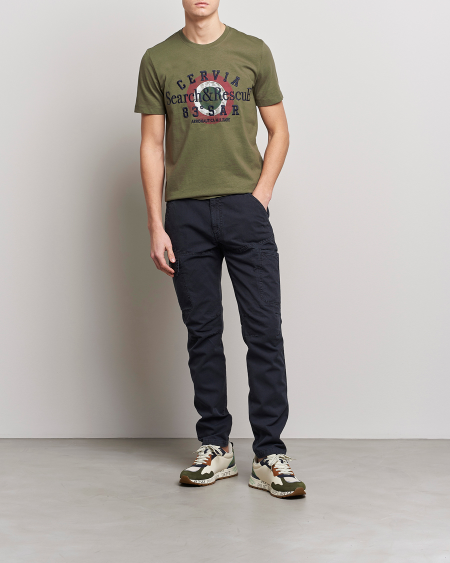 Men | T-Shirts | Aeronautica Militare | Cotton T-Shirt Green