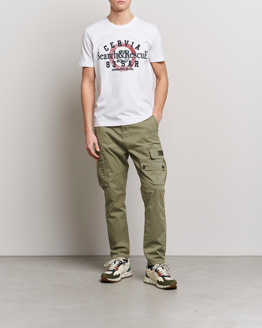 Men | T-Shirts | Aeronautica Militare | Cotton T-Shirt Off White