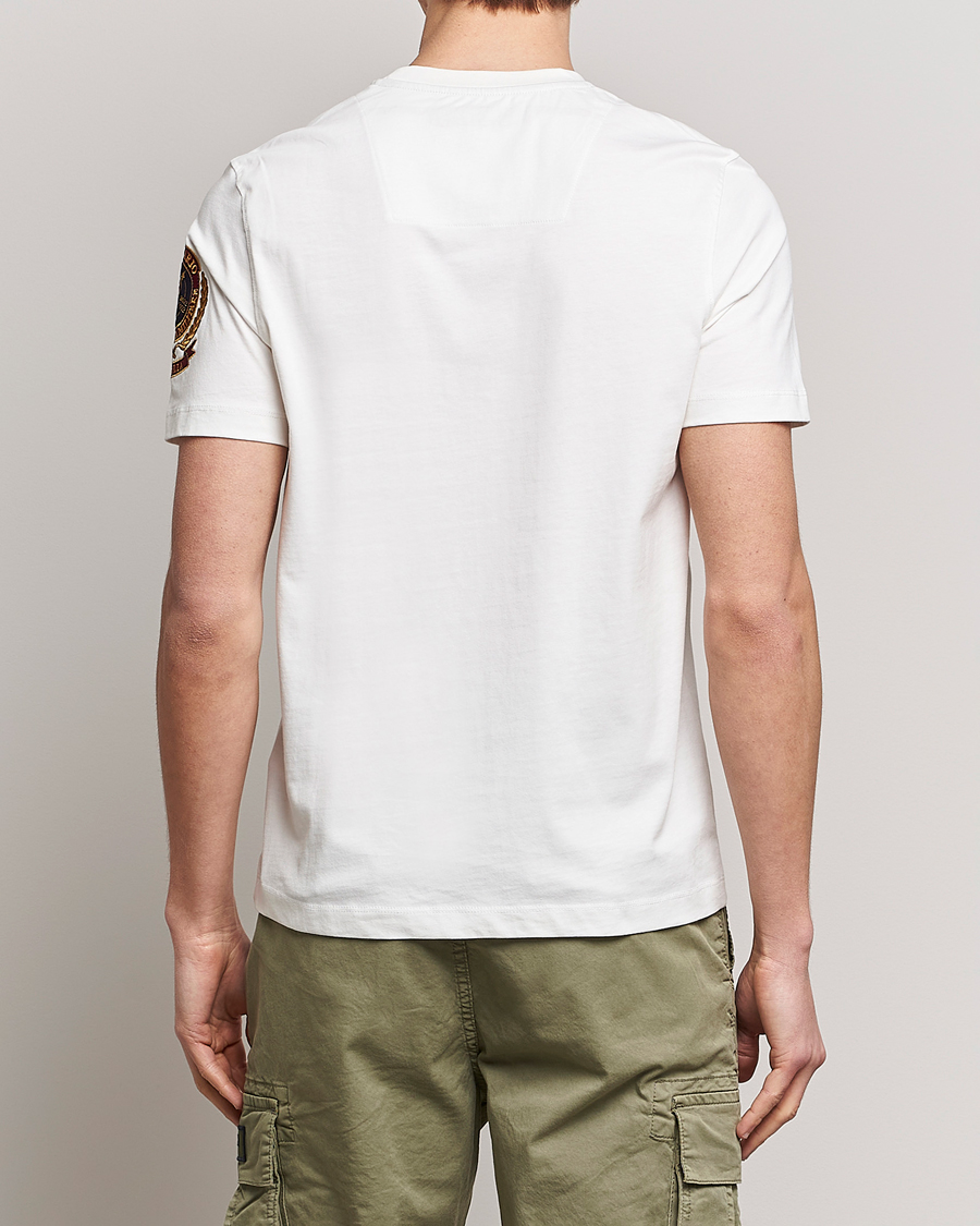 Men | T-Shirts | Aeronautica Militare | Tape Cotton T-Shirt White Cream