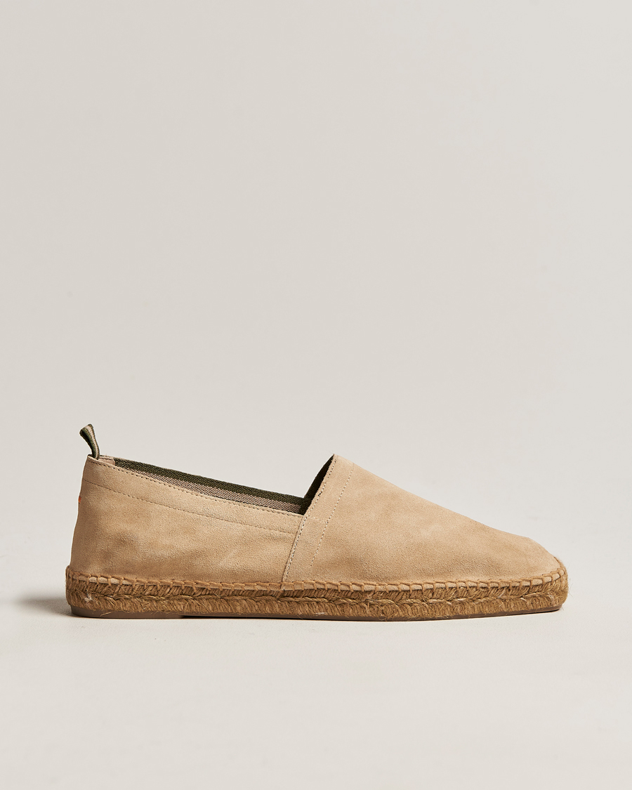 Men | Castañer Pablo Casual Suede Espadrilles Cream | Castañer | Pablo Casual Suede Espadrilles Cream
