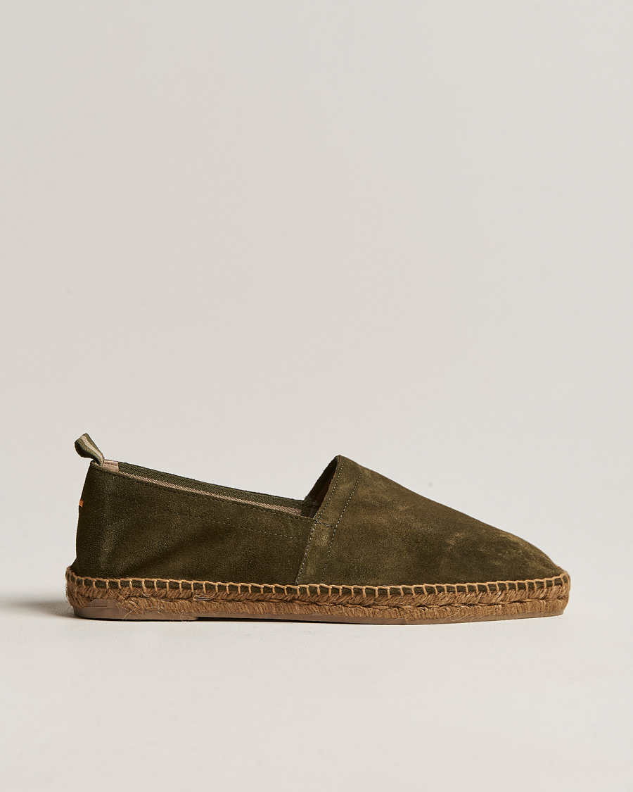 Men | Castañer Pablo Casual Suede Espadrilles Musgo | Castañer | Pablo Casual Suede Espadrilles Musgo
