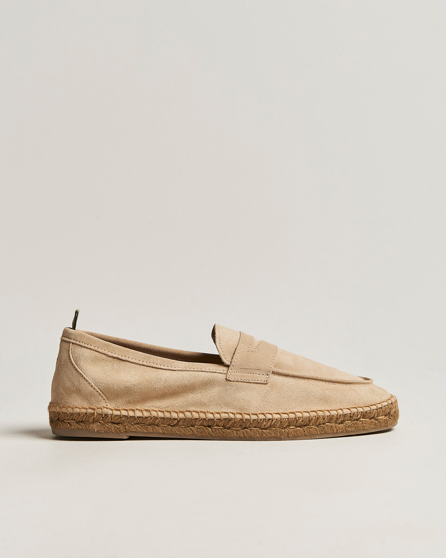 Men | Castañer Nacho Casual Suede Loafers Cream | Castañer | Nacho Casual Suede Loafers Cream