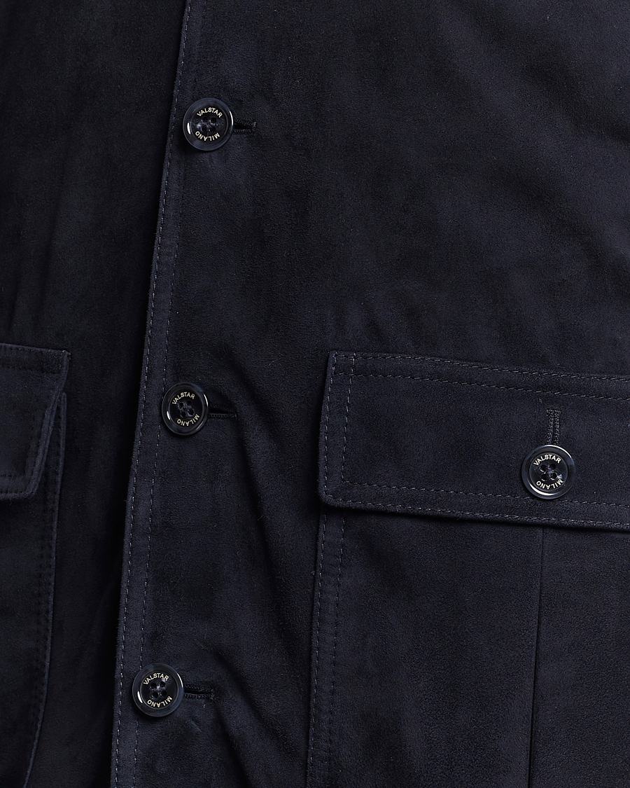 Men | Coats & Jackets | Valstar | Valstarino Suede Jacket Navy