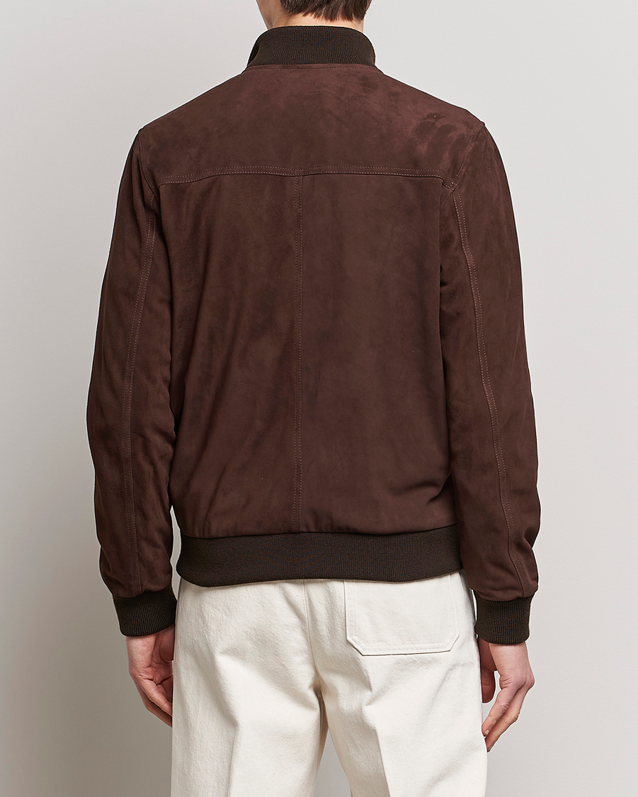Men | Coats & Jackets | Valstar | Valstarino Suede Jacket Dark Brown