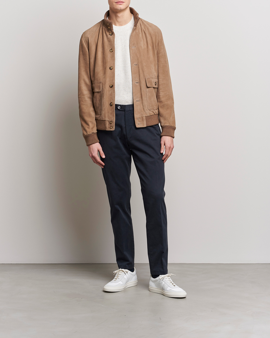 Men | Coats & Jackets | Valstar | Valstarino Suede Jacket Light Beige