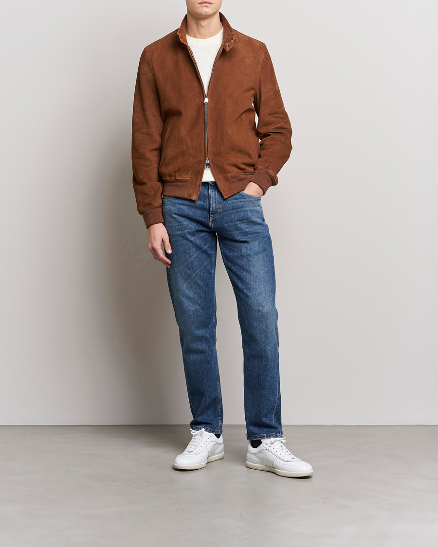 Men | Coats & Jackets | Valstar | Suede Zip Blouson Sandal