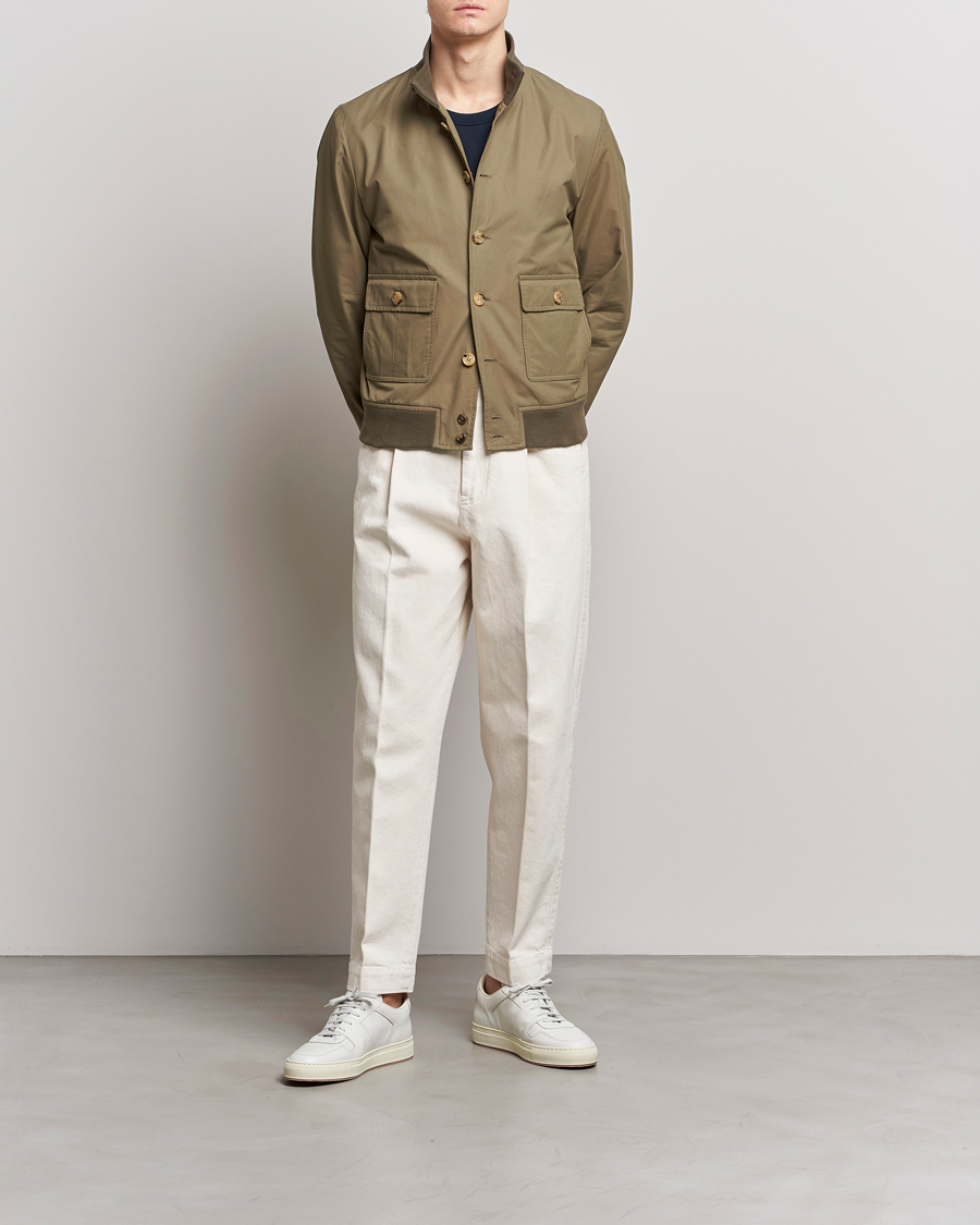 Men | Coats & Jackets | Valstar | Valstarino Water Repellent Cotton Jacket Olive