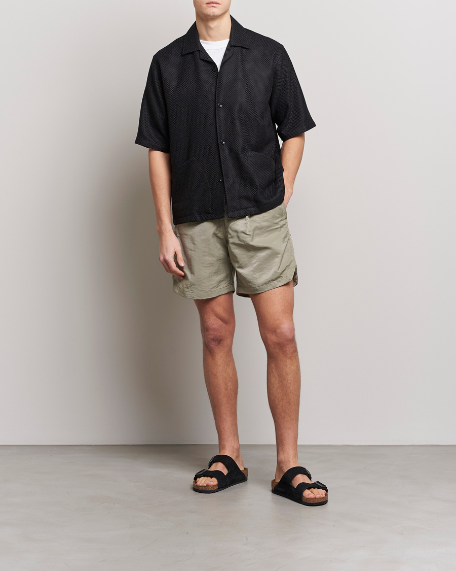 Men | Shirts | Sunflower | Coco Short Sleeve Cabana Shirt Black