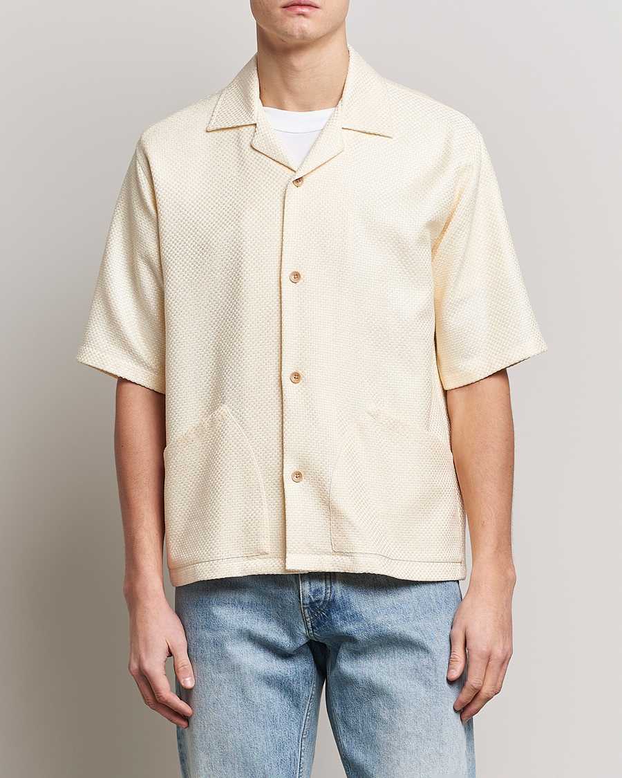 Men | New Nordics | Sunflower | Coco Short Sleeve Cabana Shirt Off White