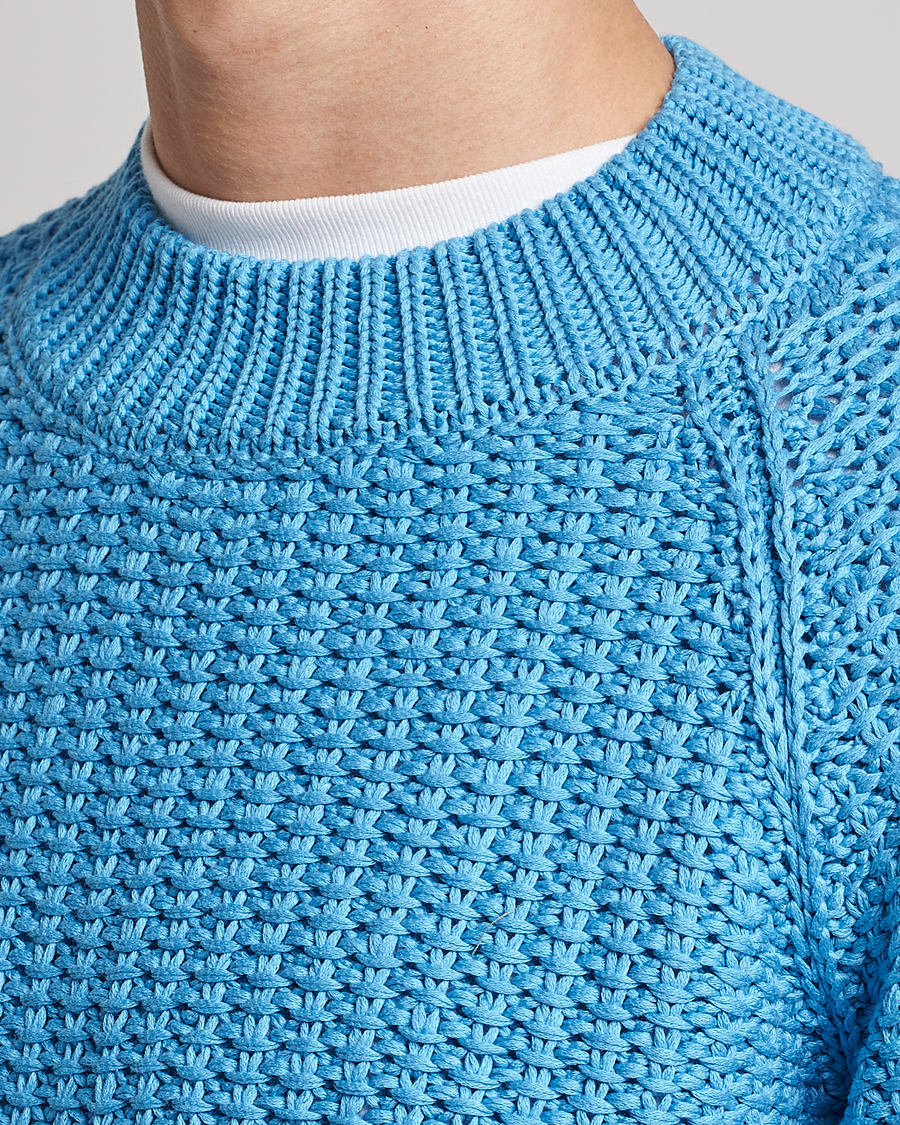 Men | Sweaters & Knitwear | Sunflower | Tape Heavy Sweater Blue