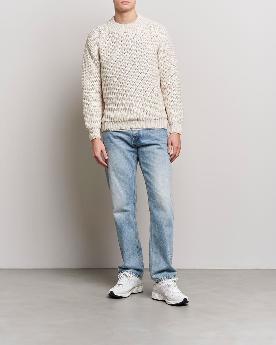 Men | Sweaters & Knitwear | Sunflower | Tape Heavy Sweater Off White