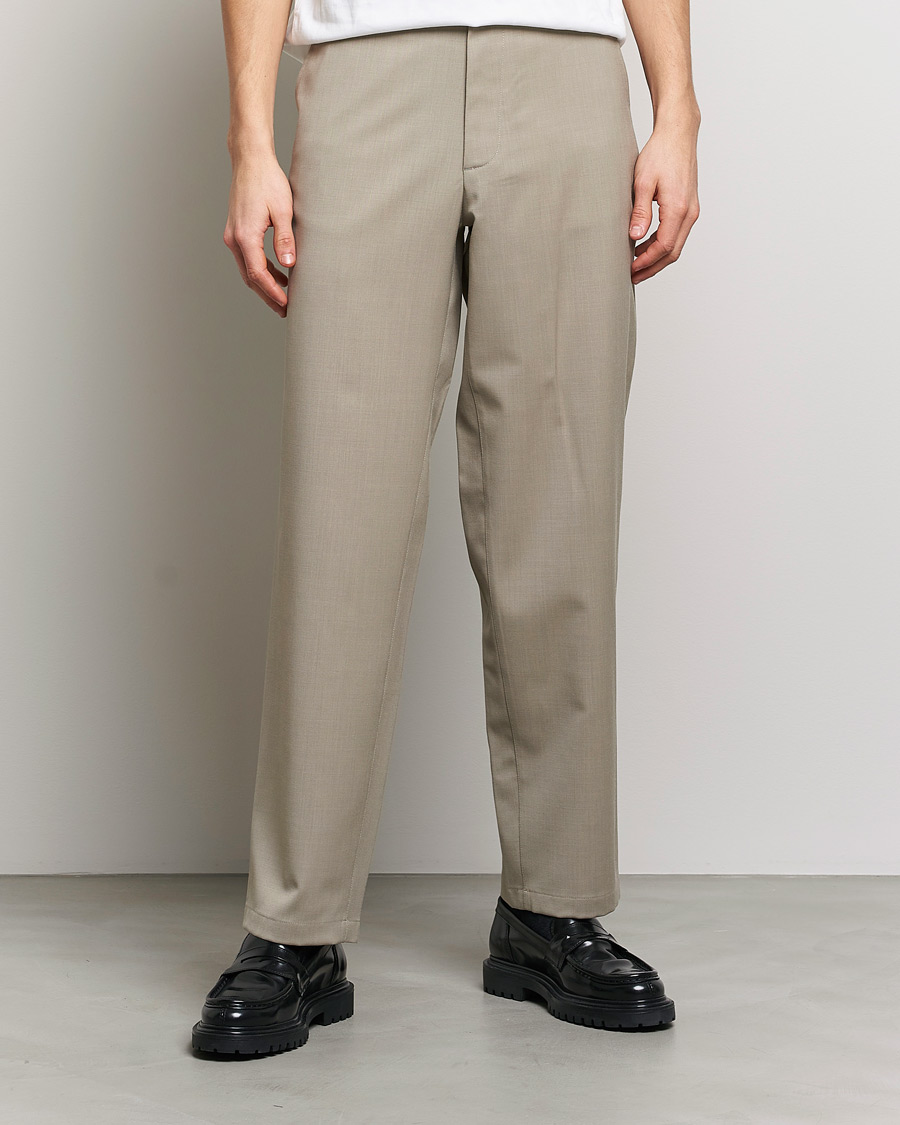 Men | Suit Trousers | Sunflower | Soft Wool Trousers Khaki