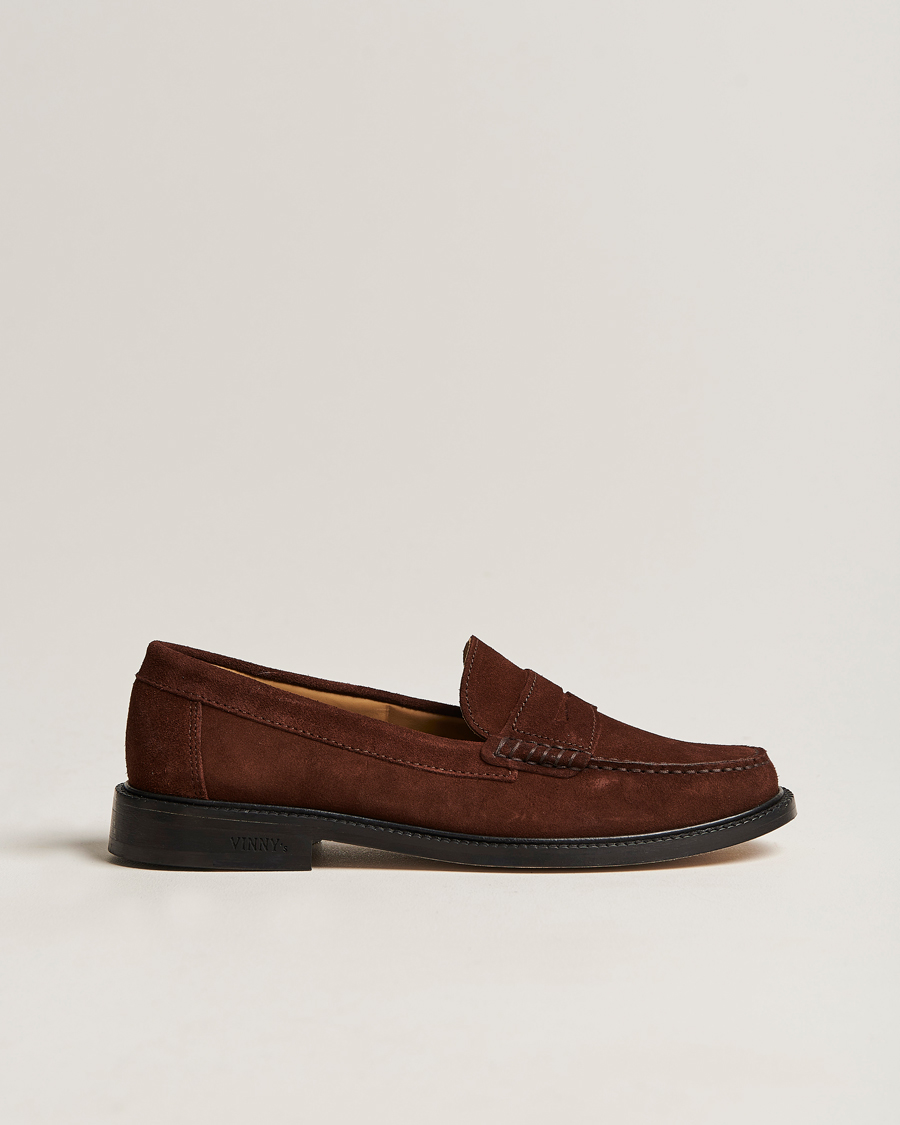 Men | VINNY's Yardee Moccasin Loafer Brown Suede | VINNY's | Yardee Moccasin Loafer Brown Suede