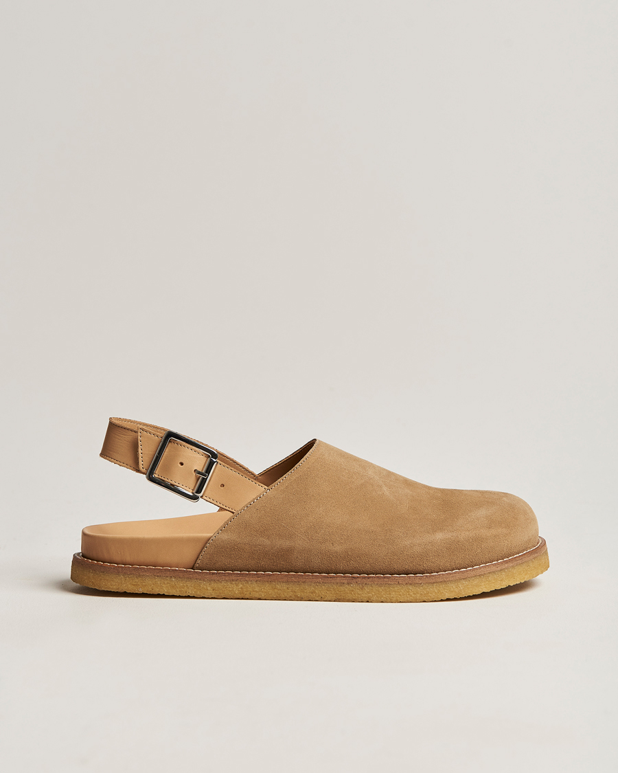 Men | VINNY's Strapped Mule Sand Suede | VINNY's | Strapped Mule Sand Suede
