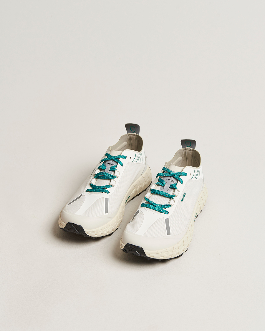 Men | White Sneakers | Norda | 001 Running Sneakers White/Forest