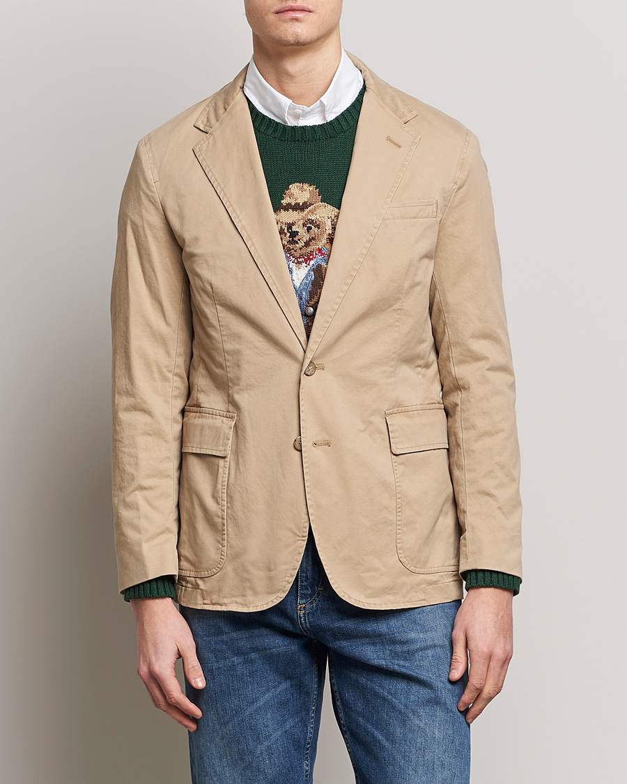 Men | Preppy Authentic | Polo Ralph Lauren | Cotton Stretch Sportcoat Monument Tan