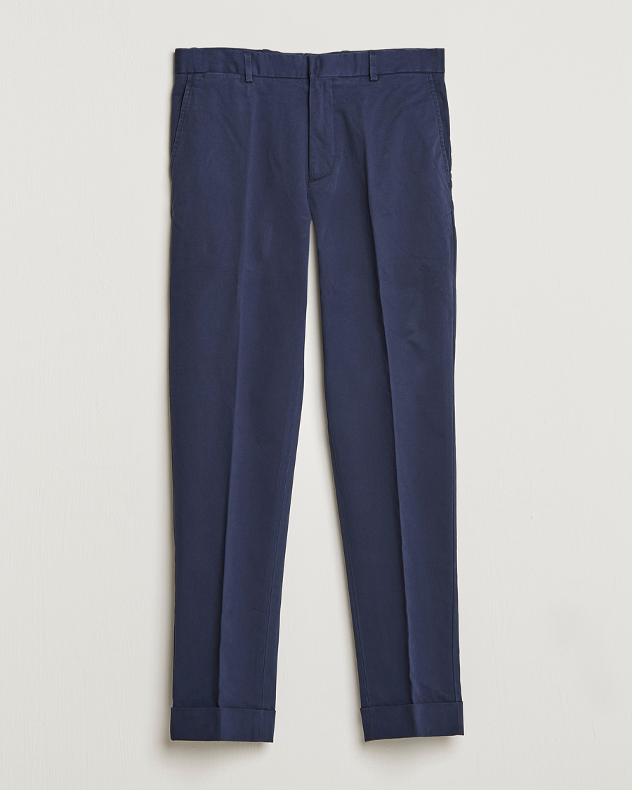 Men | Trousers | Polo Ralph Lauren | Cotton Stretch Trousers Nautical Ink