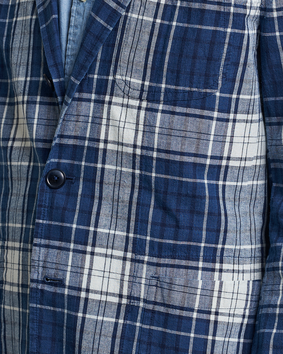 Men | Blazers | Polo Ralph Lauren | Madras Indigo Checked Sportcoat Blue Multi