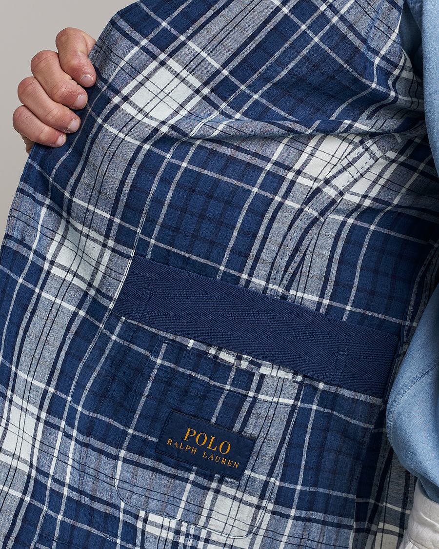 Men | Blazers | Polo Ralph Lauren | Madras Indigo Checked Sportcoat Blue Multi