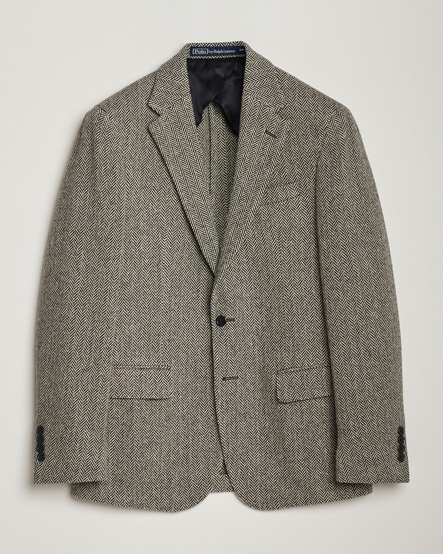 Men | Blazers | Polo Ralph Lauren | Herringbone Sportcoat Black/Cream